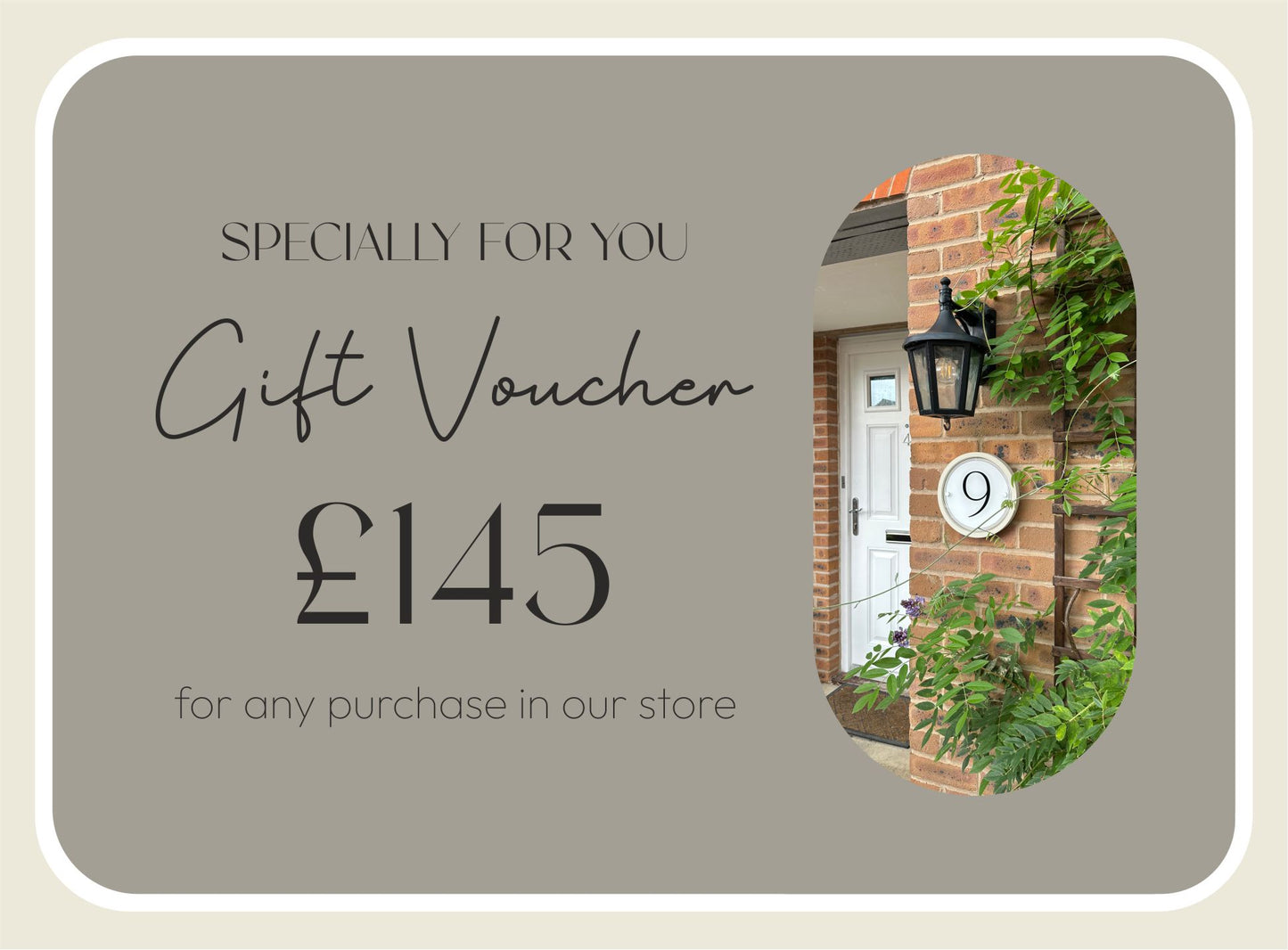 Luxury House Sign Gift Card – Personalised and Thoughtful Gift