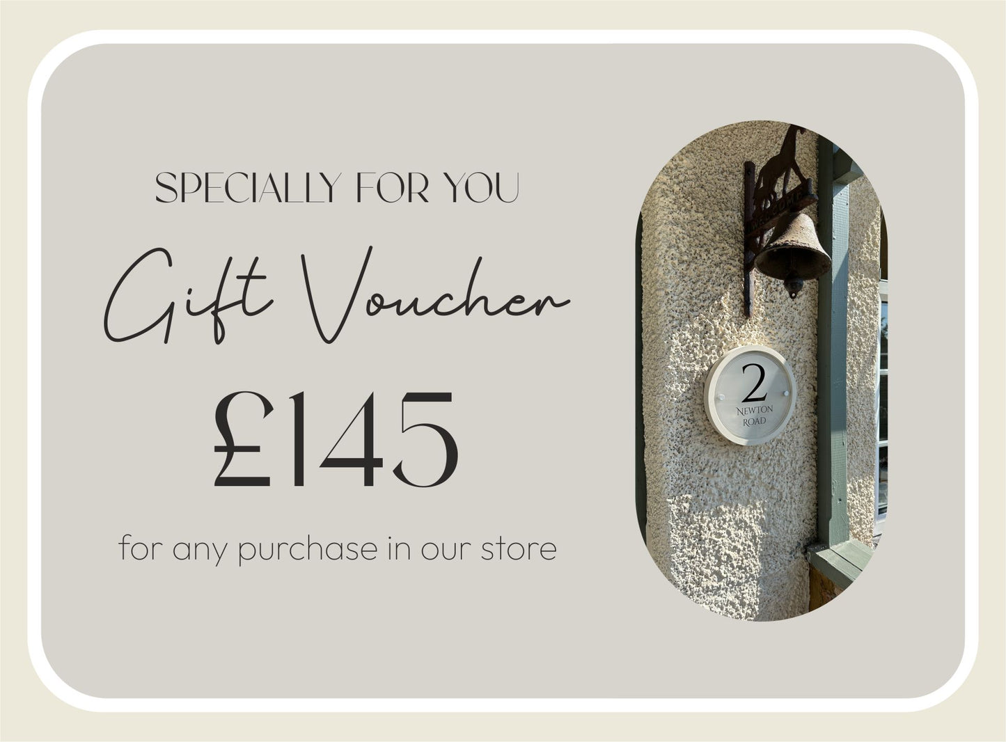 Luxury House Sign Gift Card – Personalised and Thoughtful Gift