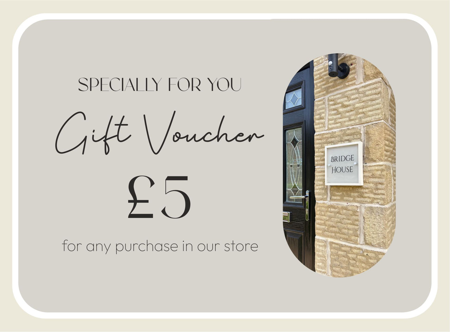Luxury House Sign Gift Card – Personalised and Thoughtful Gift