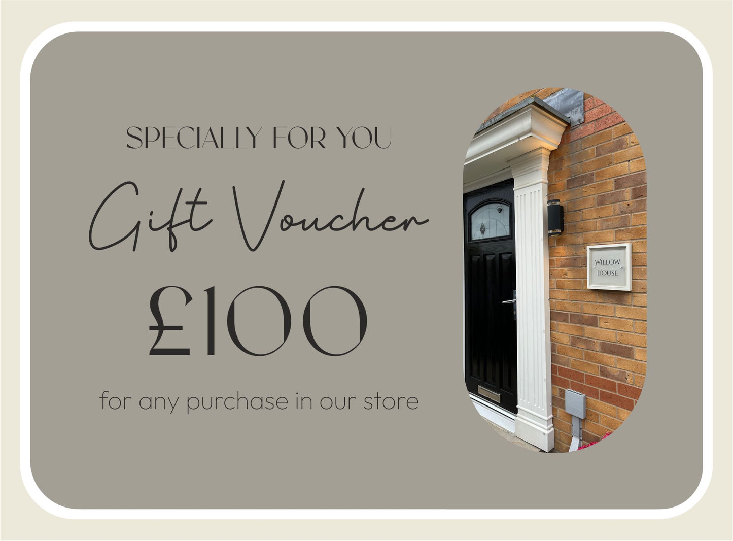 Luxury House Sign Gift Card – Personalised and Thoughtful Gift