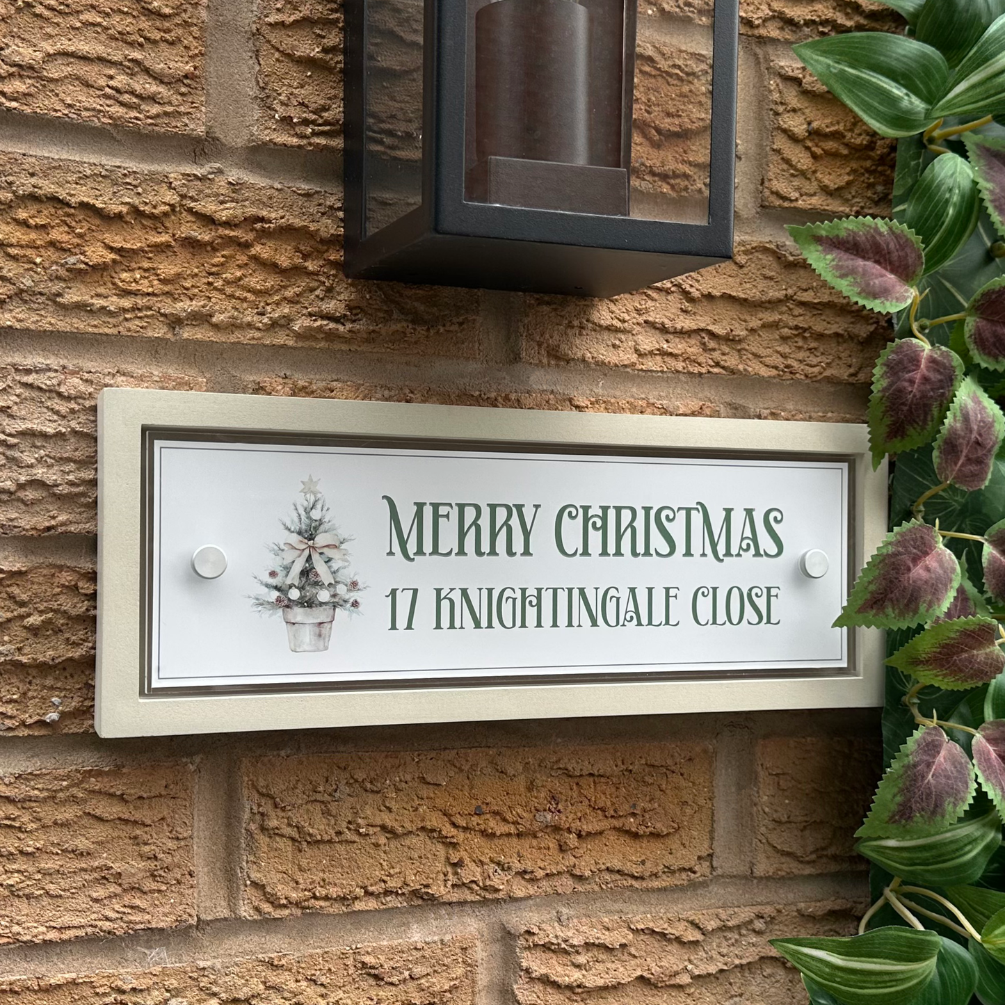 Christmas Front Panel – Edit Sign