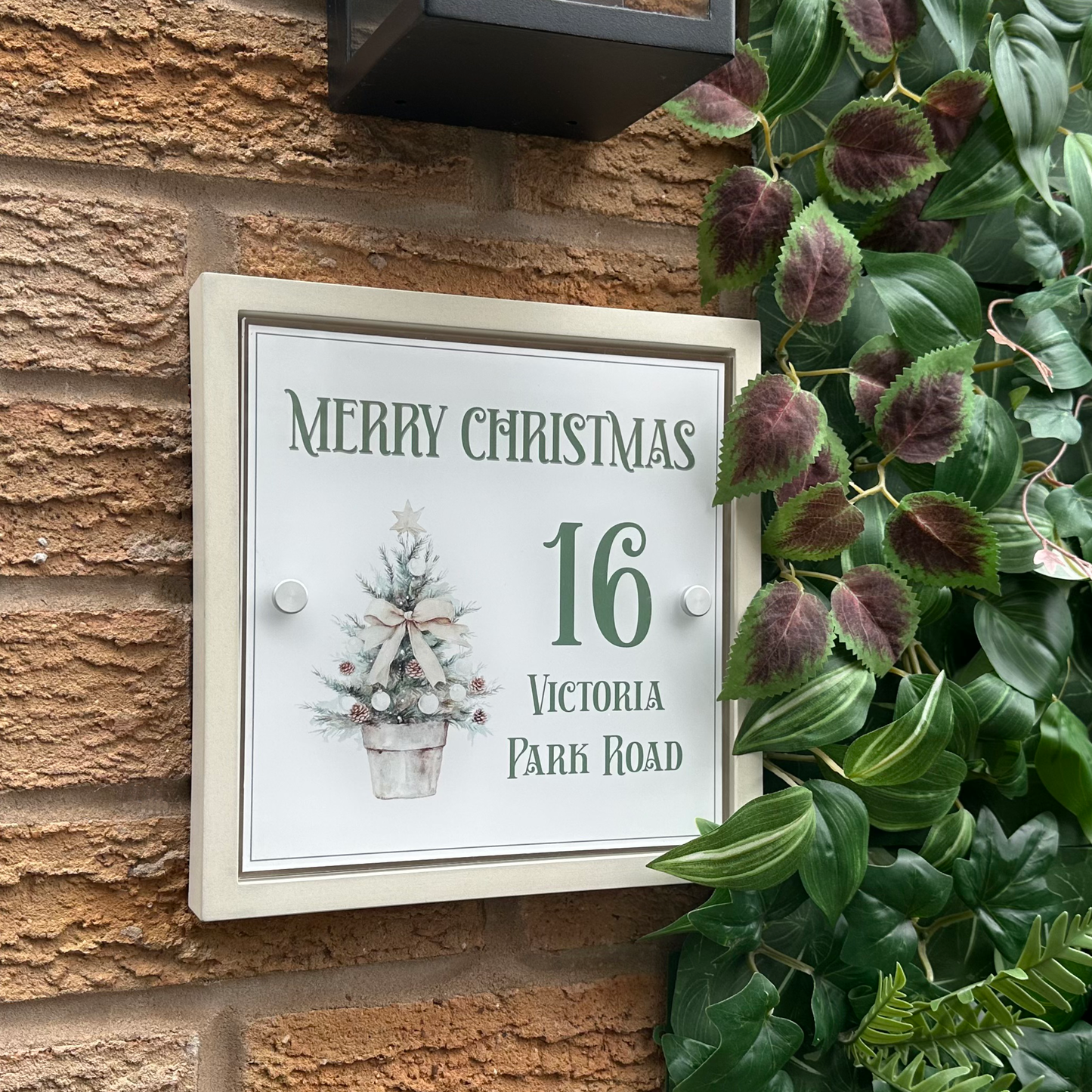 Christmas Front Panel – Edit Sign