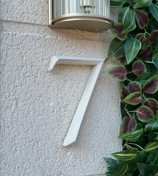 Floating House Number Sign – 1-Digit Modern/Classical Style Portland Stone