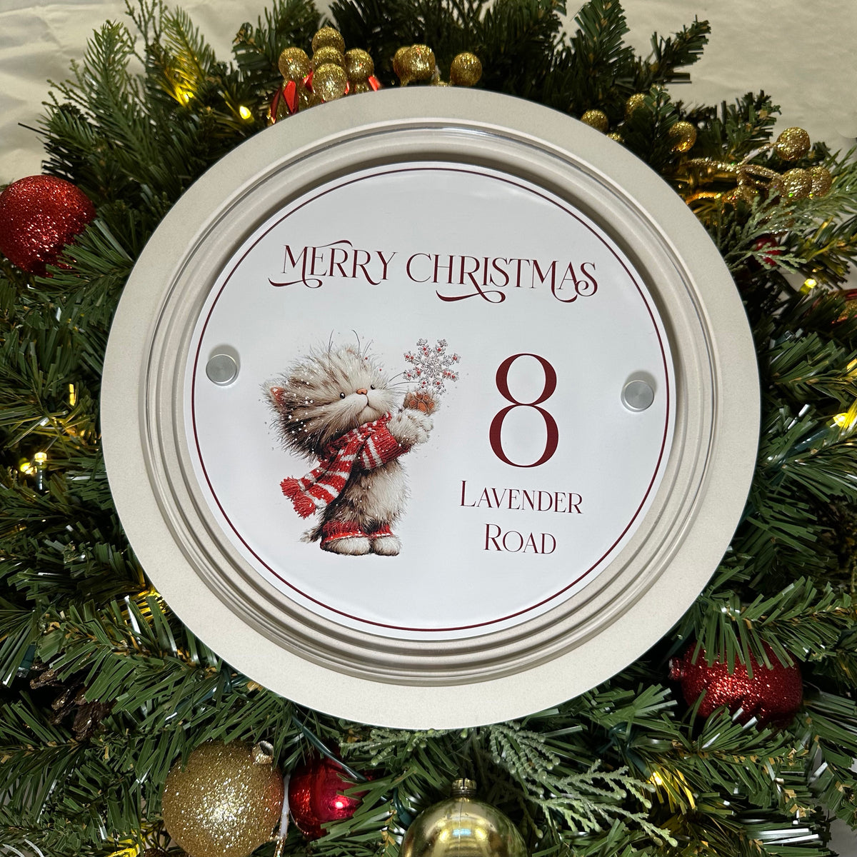 Decorative Personalised Christmas Front Panel – Signature Sign