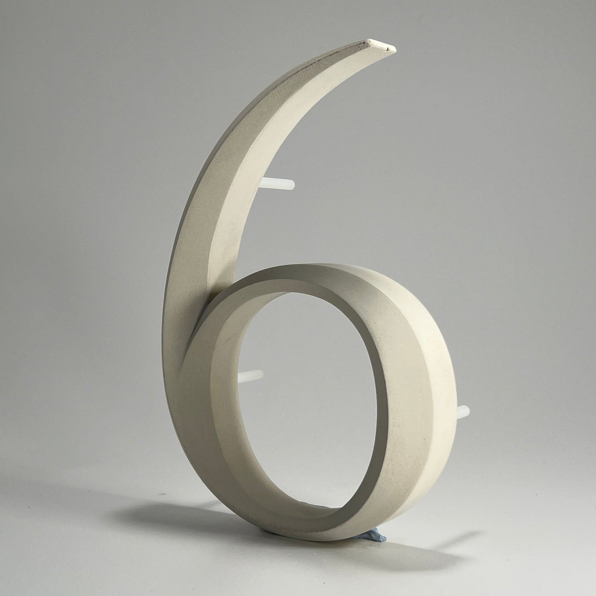 Luxury house number ‘6’, with a floating prismatic design for modern and classical homes alike.