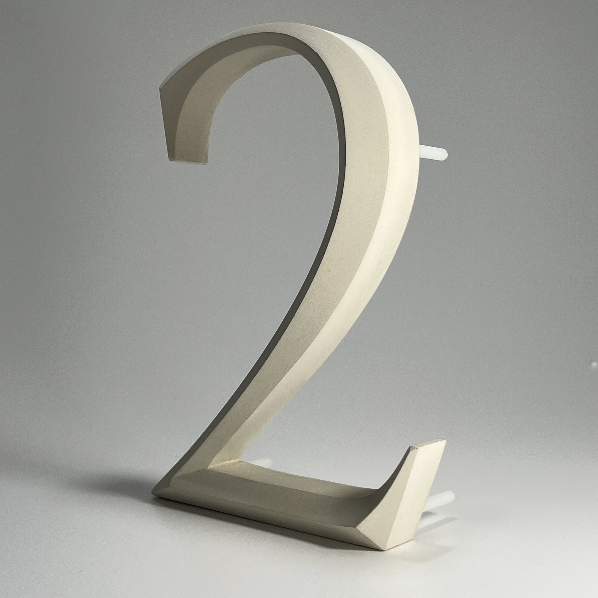 Luxury house number ‘2’, with a floating prismatic design for modern and classical homes alike.