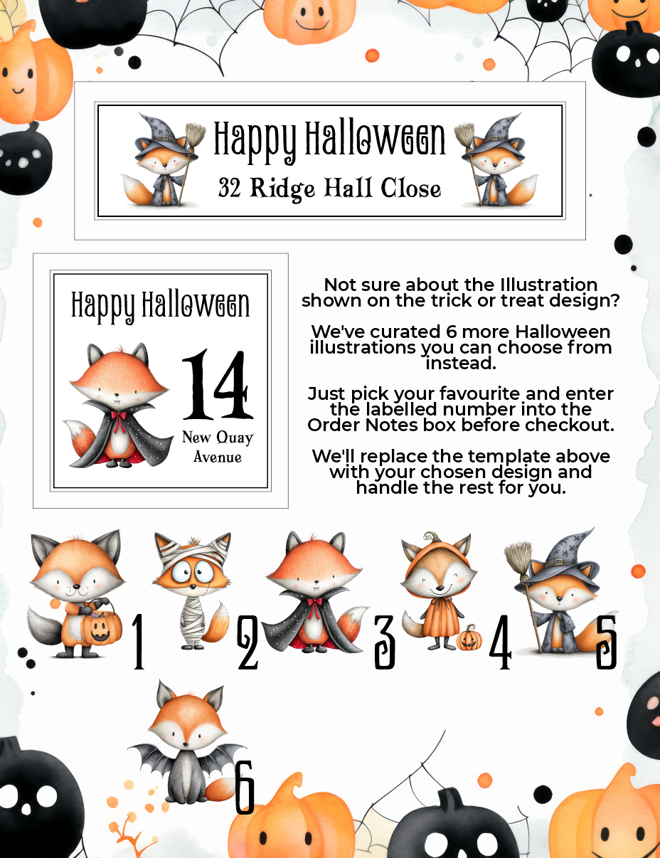 Decorative Personalised Halloween Front Panel – Signature Sign