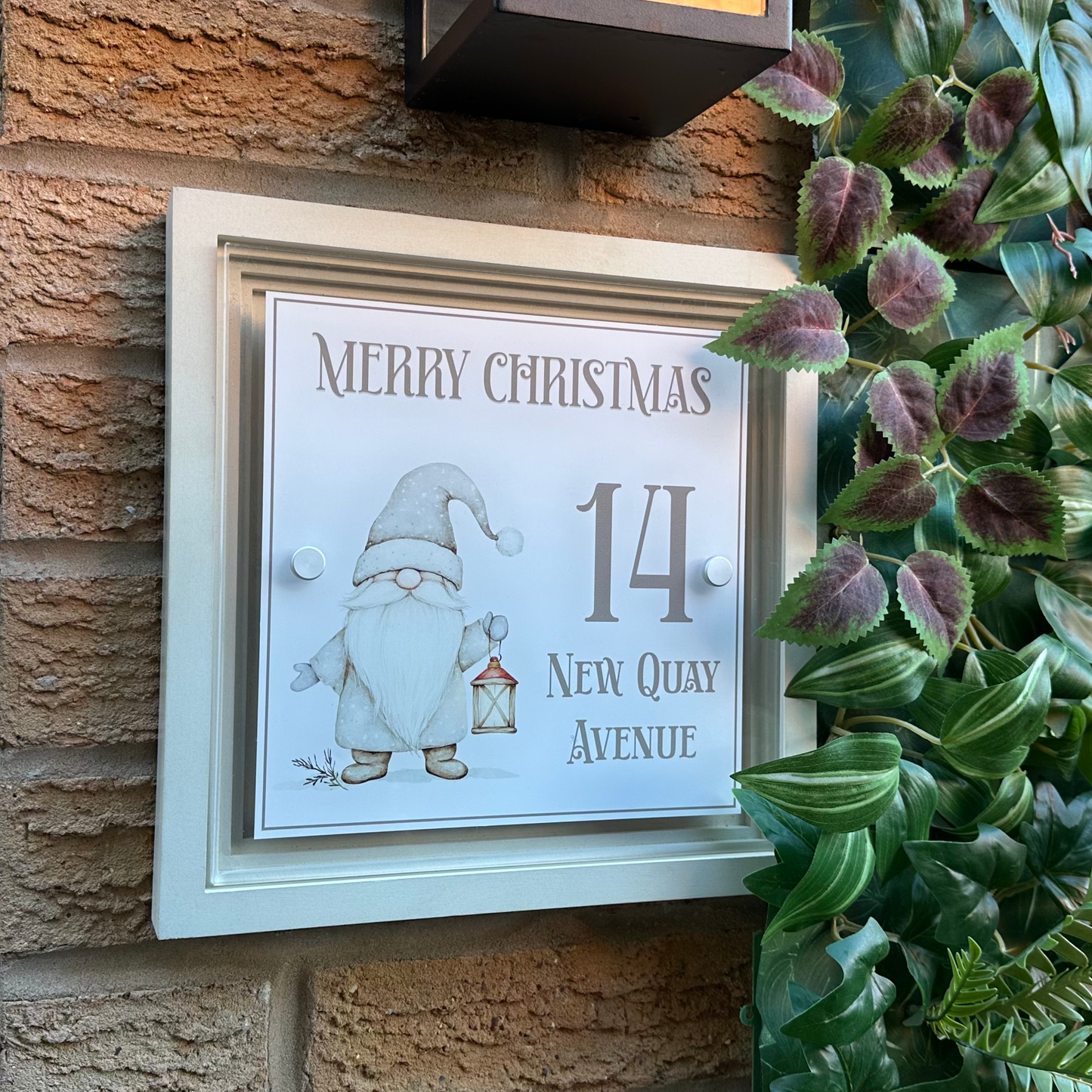 Decorative Personalised Christmas Front Panel – Signature Sign