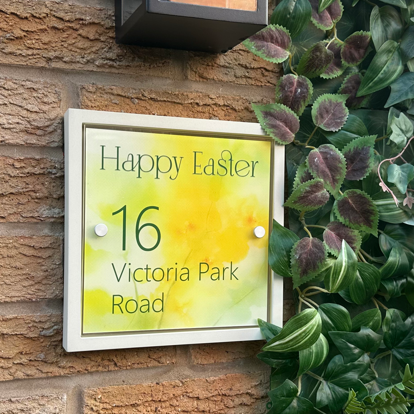 Decorative Personalised Easter Front Panel – Edit Sign