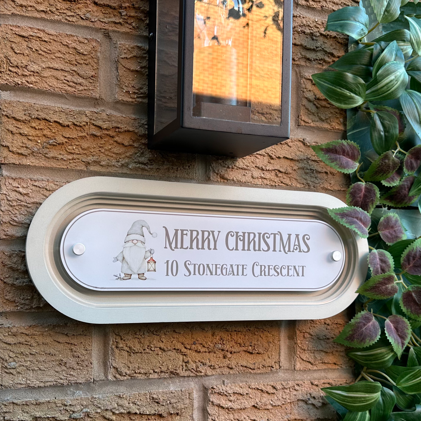Decorative Personalised Christmas Front Panel – Signature Sign