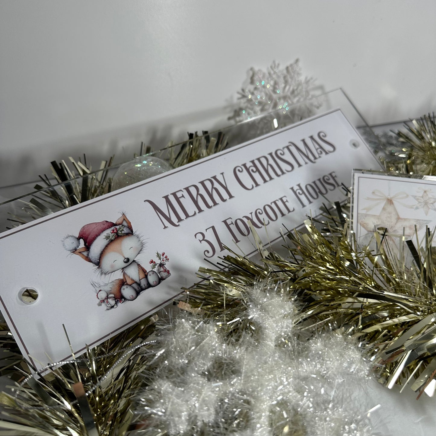 Decorative Personalised Christmas Front Panel – Edit Sign
