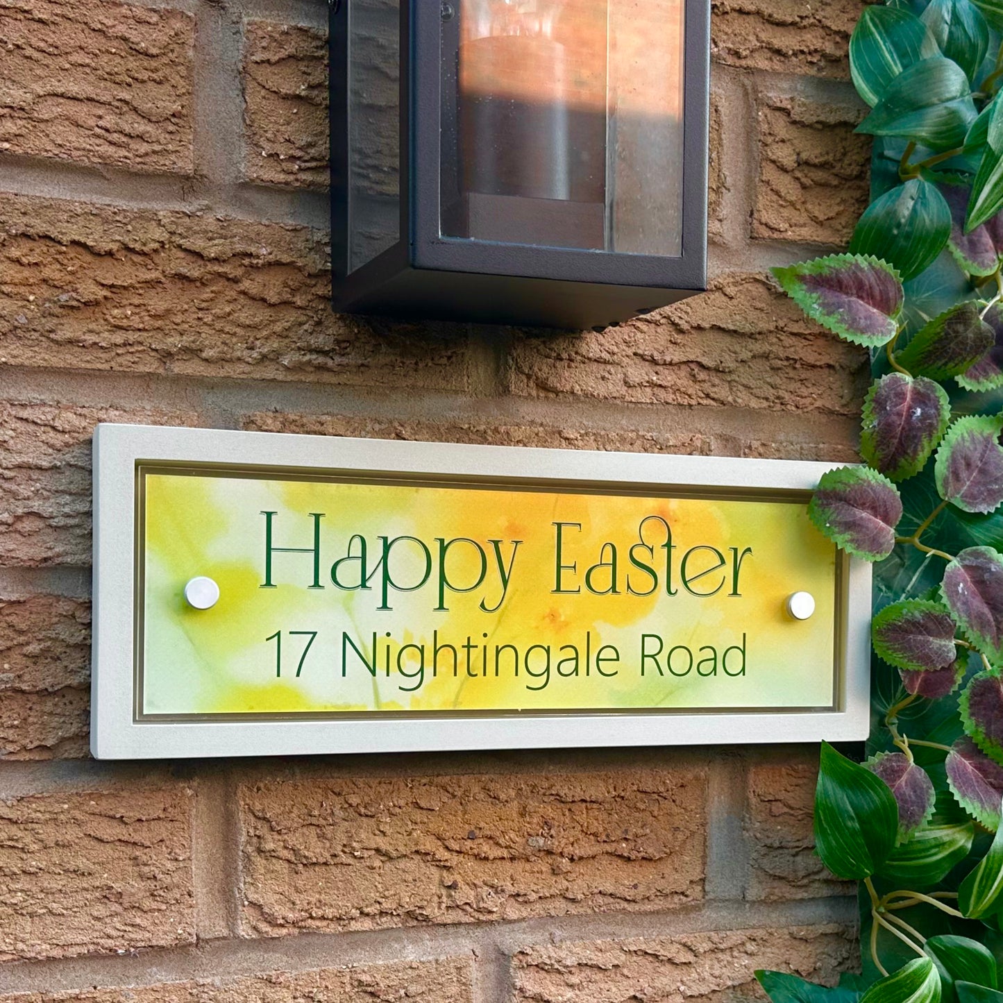 Decorative Personalised Easter Front Panel – Edit Sign