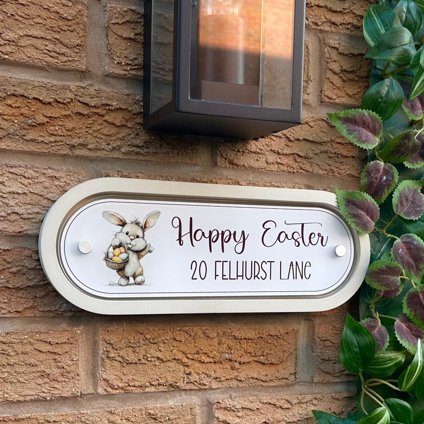 Decorative Personalised Easter Front Panel – Edit Sign