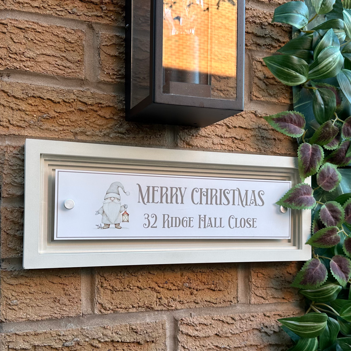 Decorative Personalised Christmas Front Panel – Signature Sign