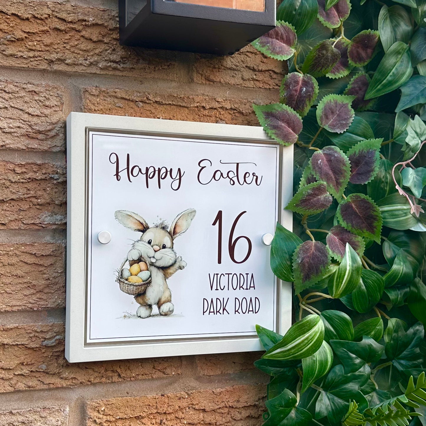 Decorative Personalised Easter Front Panel – Edit Sign