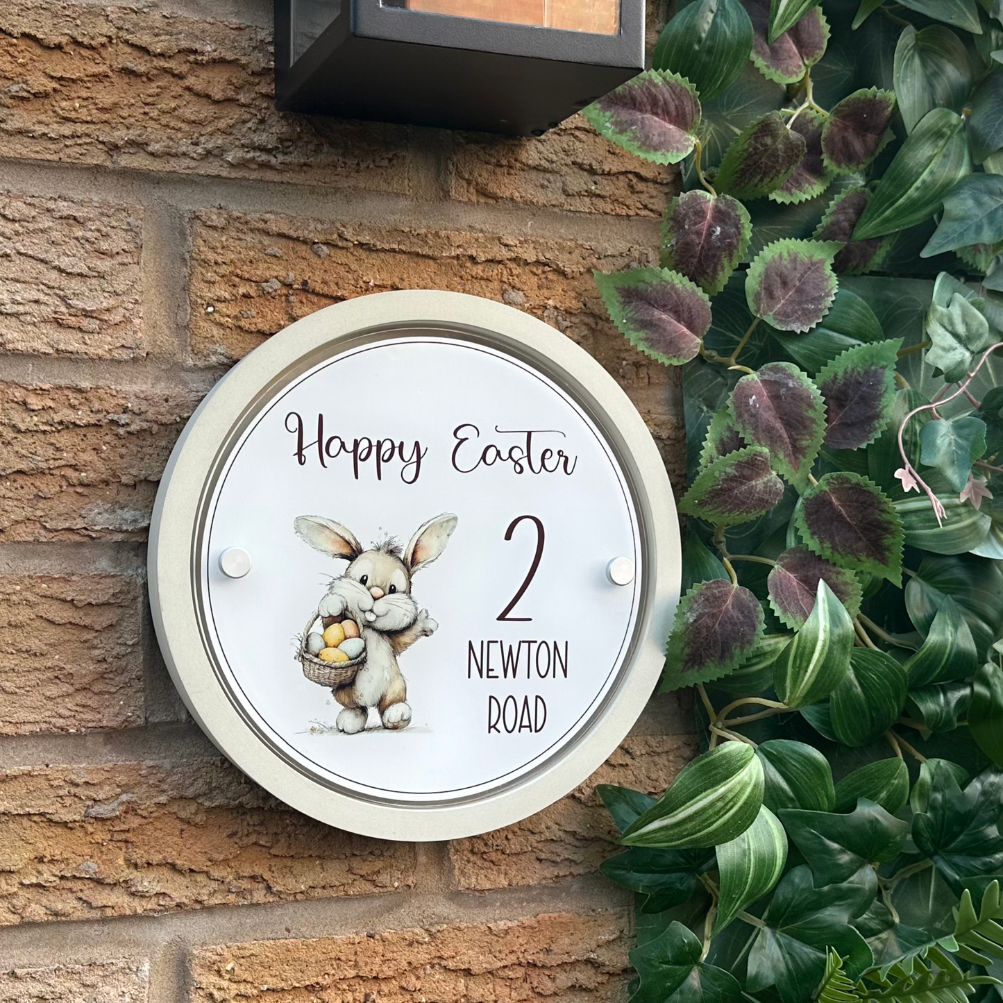 Decorative Personalised Easter Front Panel – Edit Sign