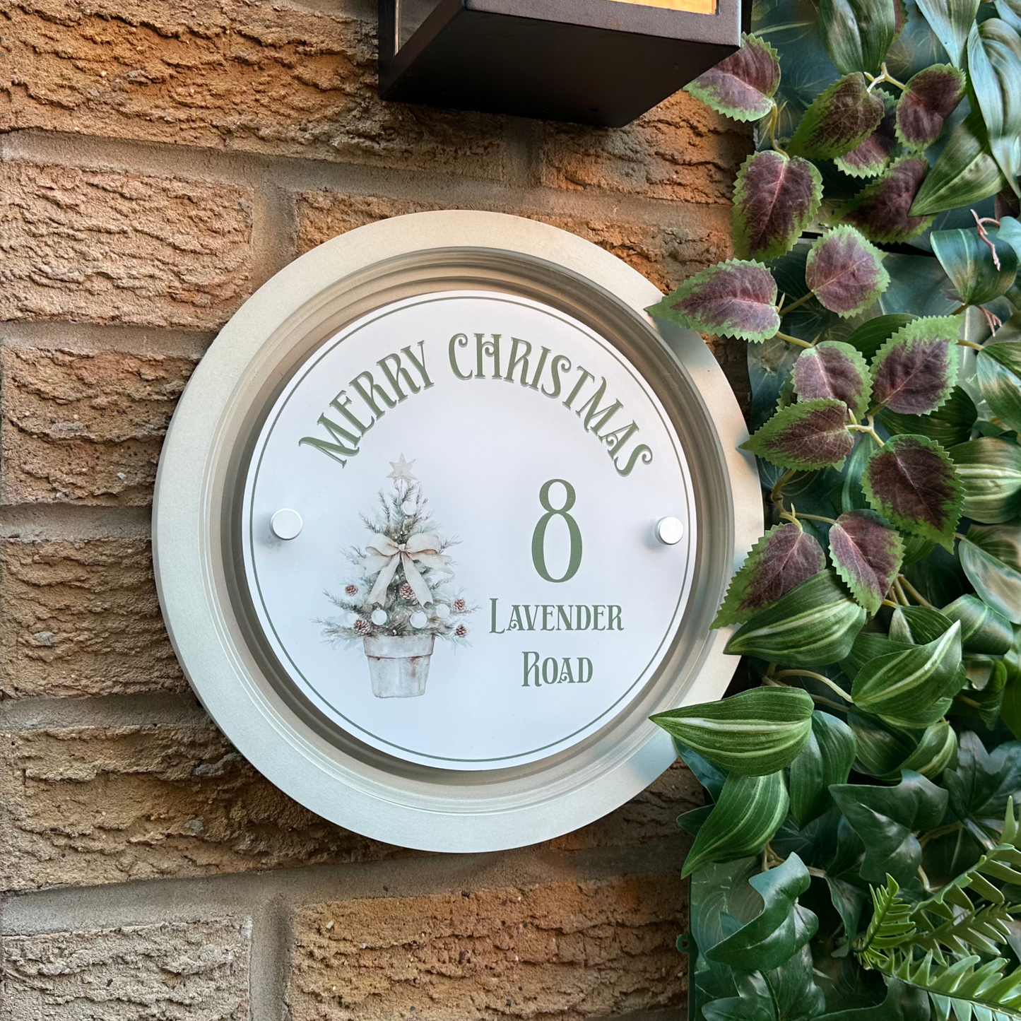 Decorative Personalised Christmas Front Panel – Signature Sign