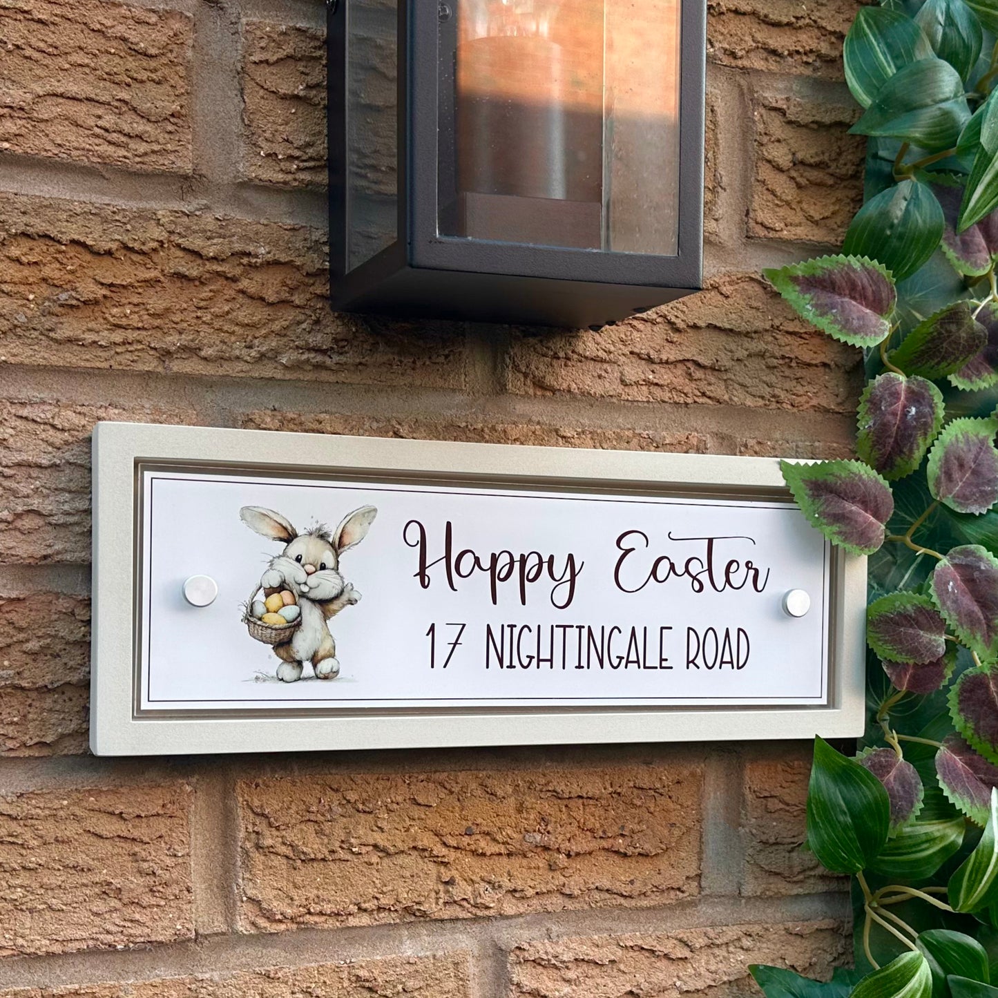 Decorative Personalised Easter Front Panel – Edit Sign