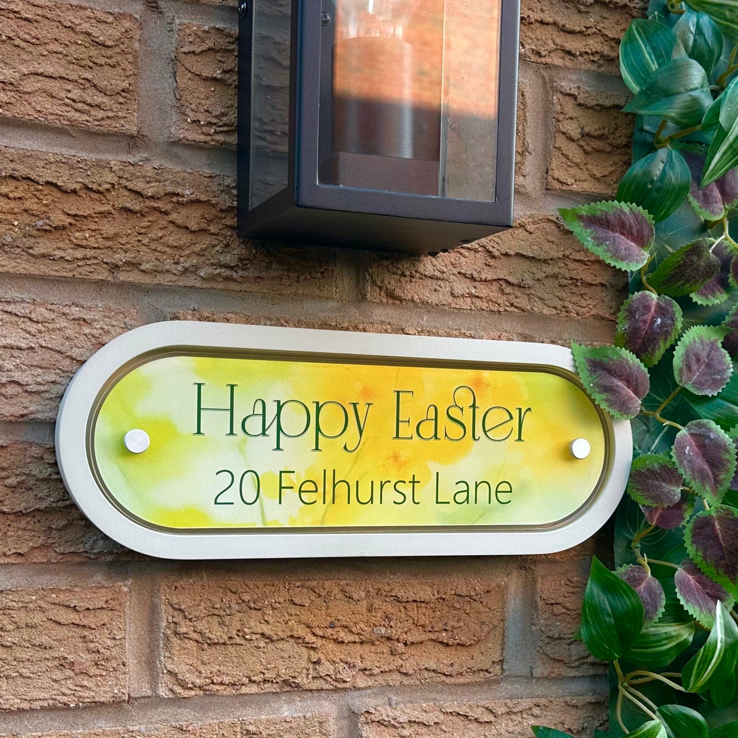 Decorative Personalised Easter Front Panel – Edit Sign