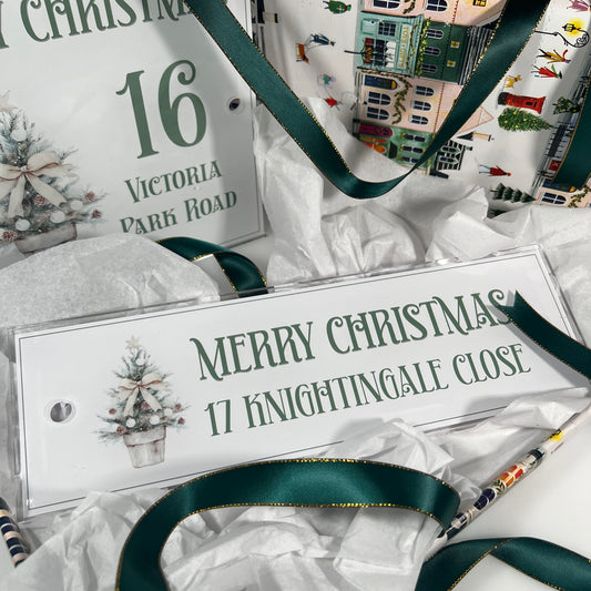 Decorative Personalised Christmas Front Panel – Edit Sign