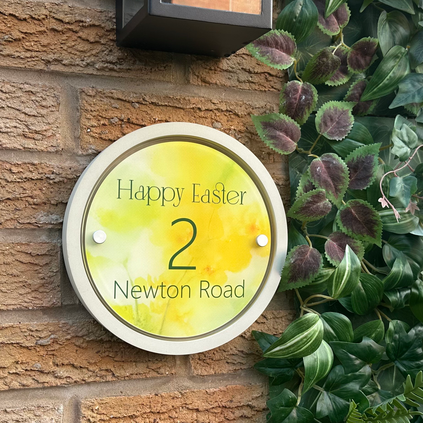 Decorative Personalised Easter Front Panel – Edit Sign