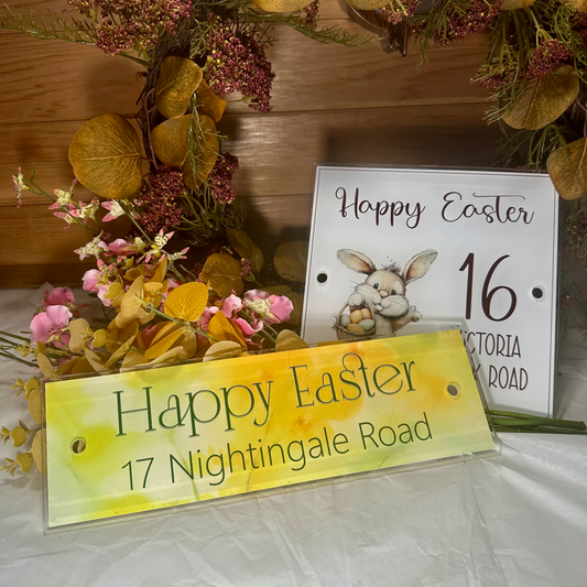 Decorative Personalised Easter Front Panel – Edit Sign