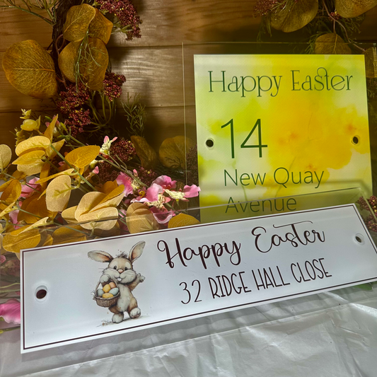 Decorative Personalised Easter Front Panel – Signature Sign