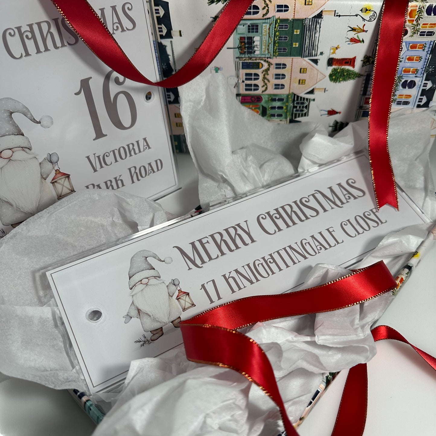 Decorative Personalised Christmas Front Panel – Edit Sign