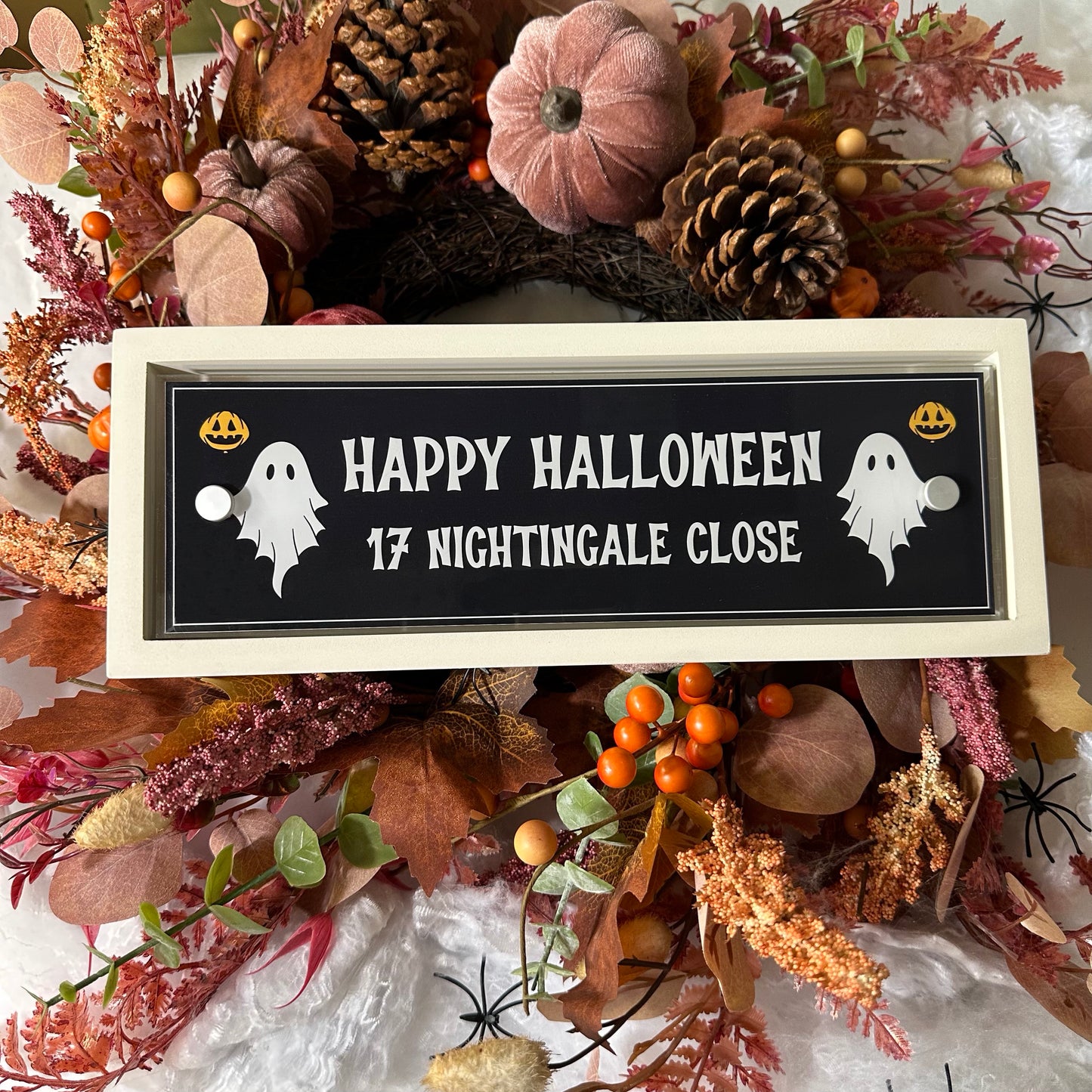 Decorative Personalised Halloween Front Panel – Edit Sign