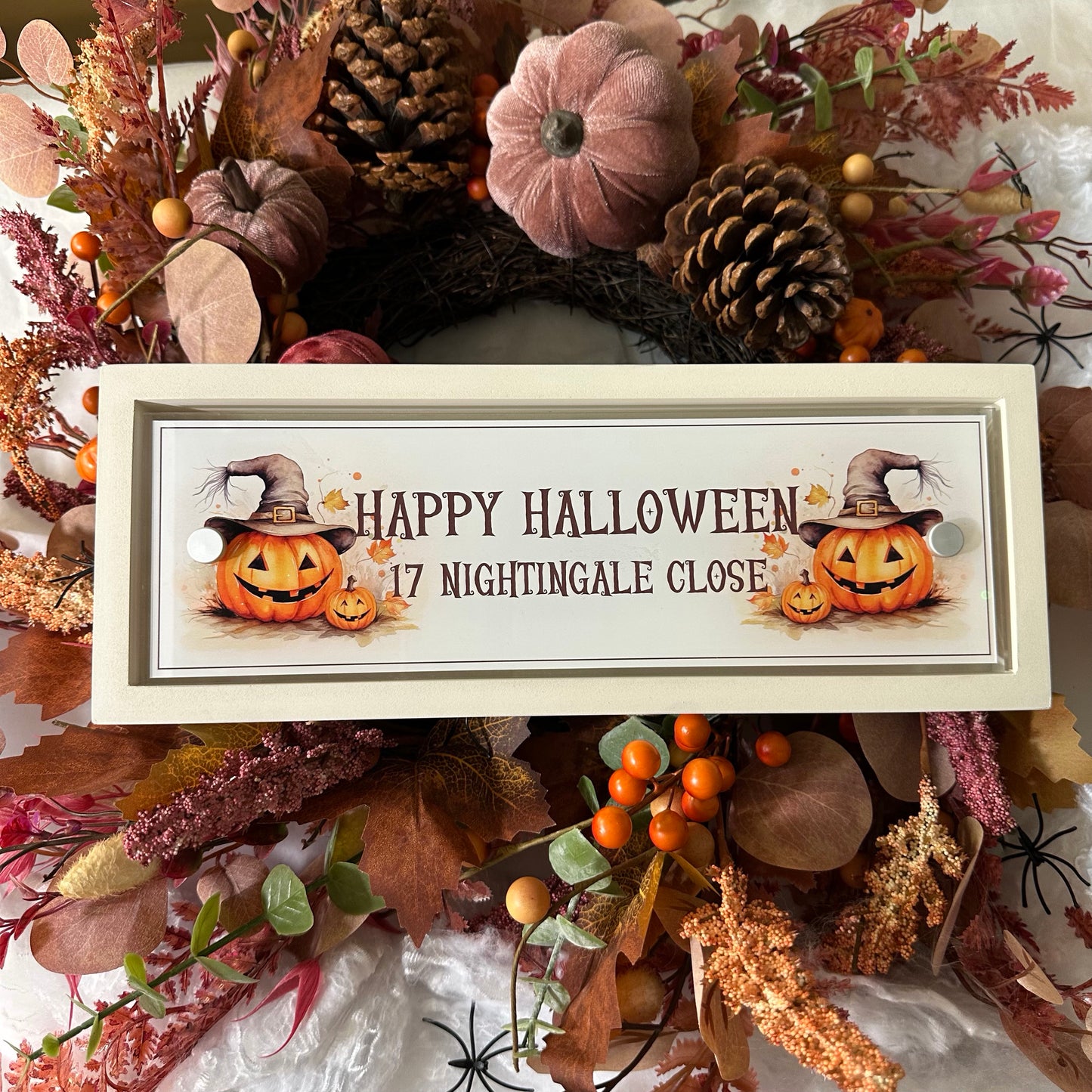 Decorative Personalised Halloween Front Panel – Edit Sign
