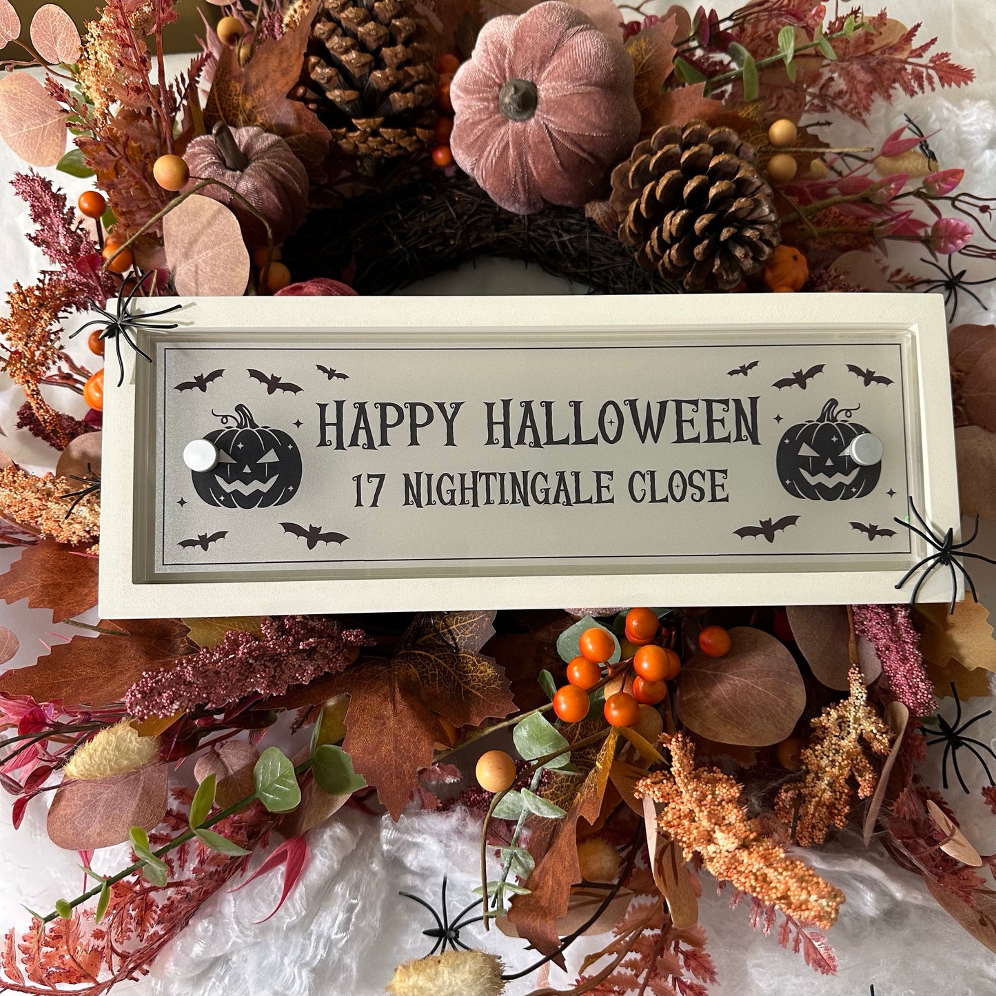 Decorative Personalised Halloween Front Panel – Edit Sign