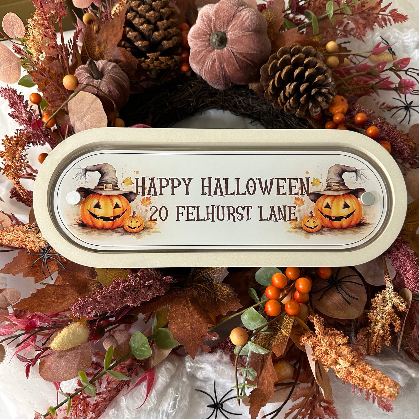 Decorative Personalised Halloween Front Panel – Edit Sign