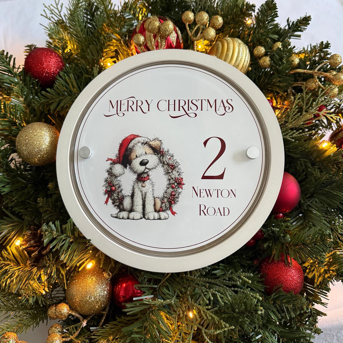 Decorative Personalised Christmas Front Panel – Edit Sign