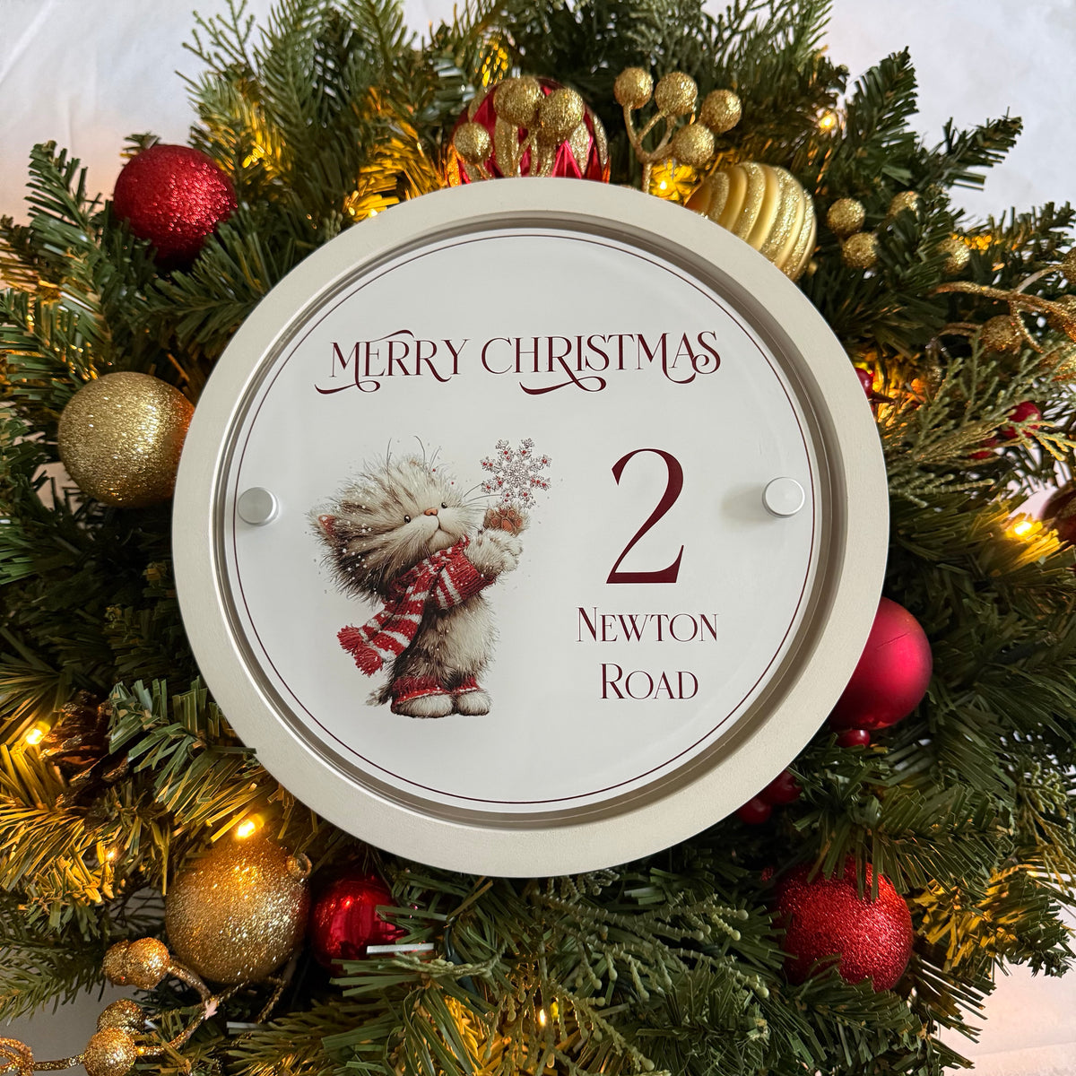 Decorative Personalised Christmas Front Panel – Edit Sign