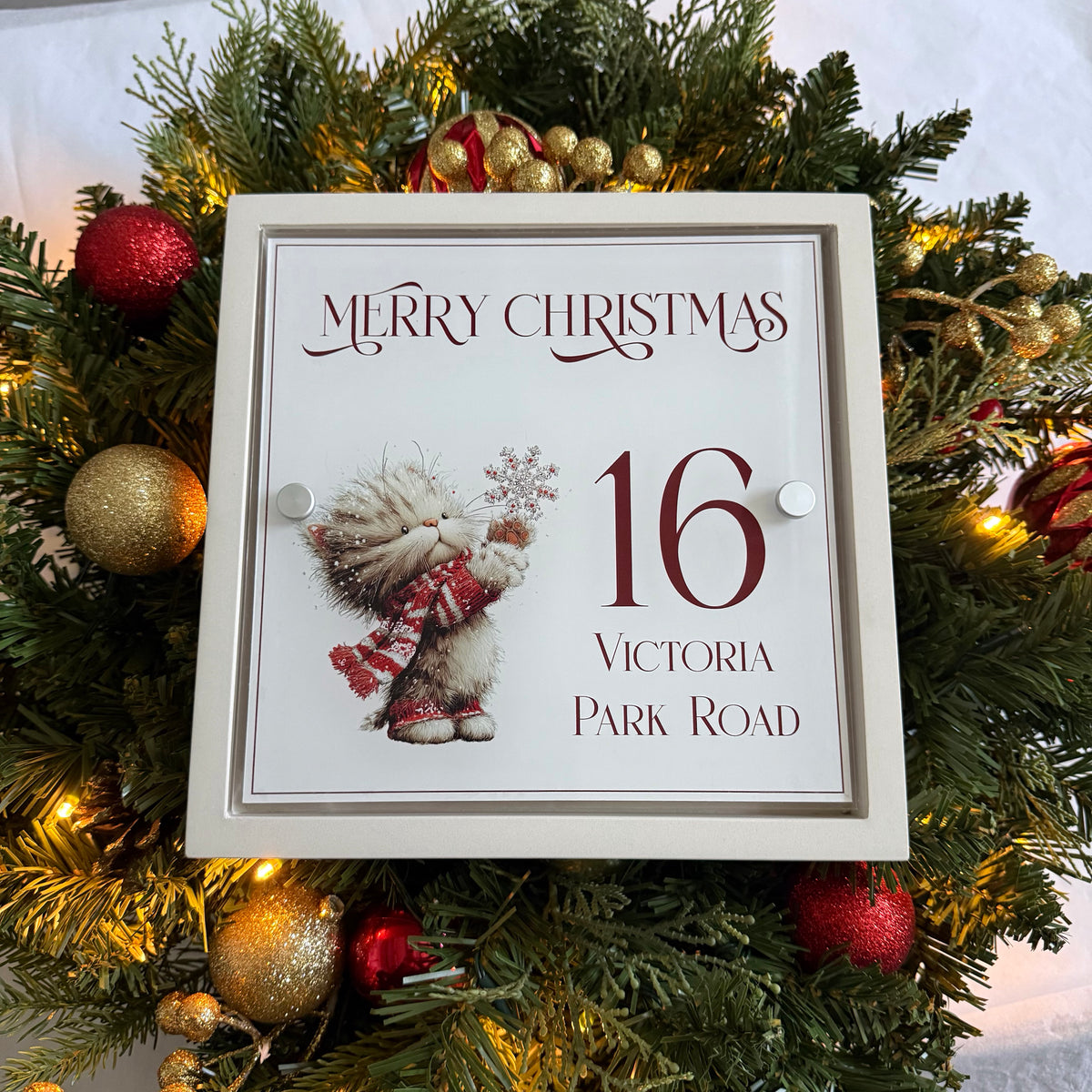 Decorative Personalised Christmas Front Panel – Edit Sign