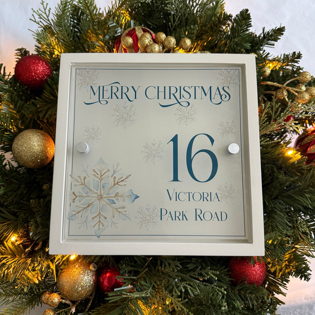 Decorative Personalised Christmas Front Panel – Edit Sign