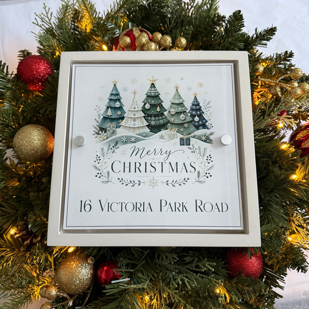 Decorative Personalised Christmas Front Panel – Edit Sign