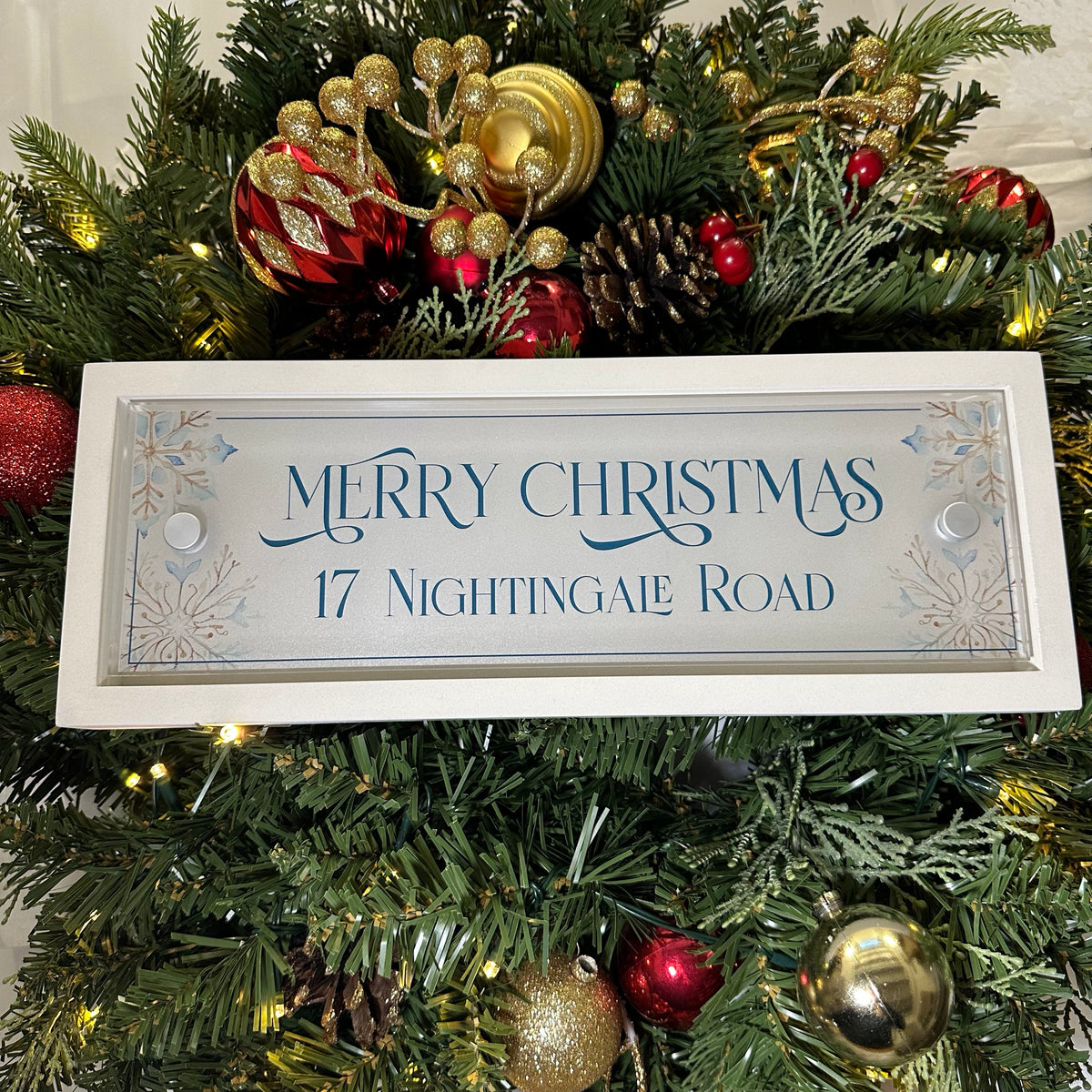 Decorative Personalised Christmas Front Panel – Edit Sign