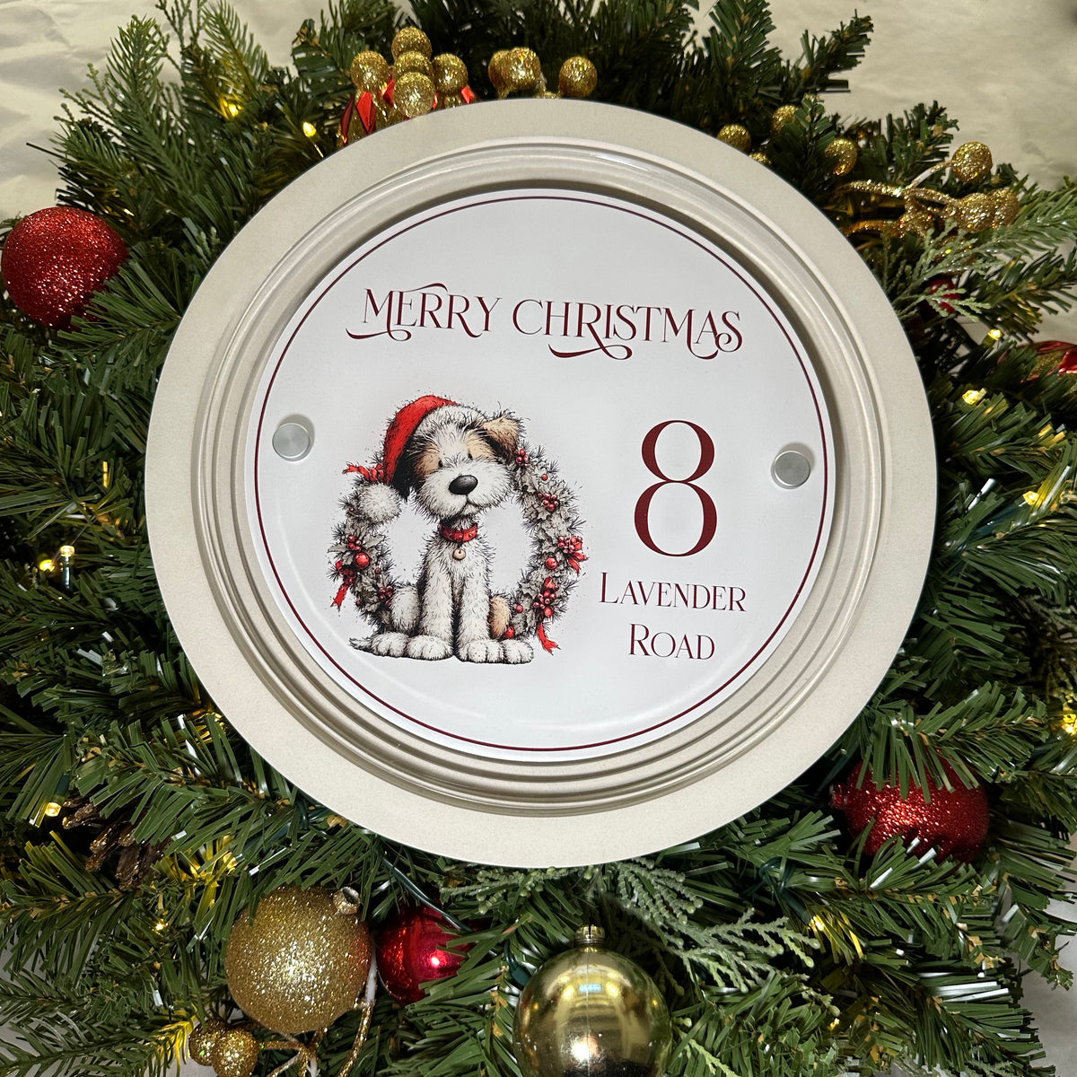 Decorative Personalised Christmas Front Panel – Signature Sign
