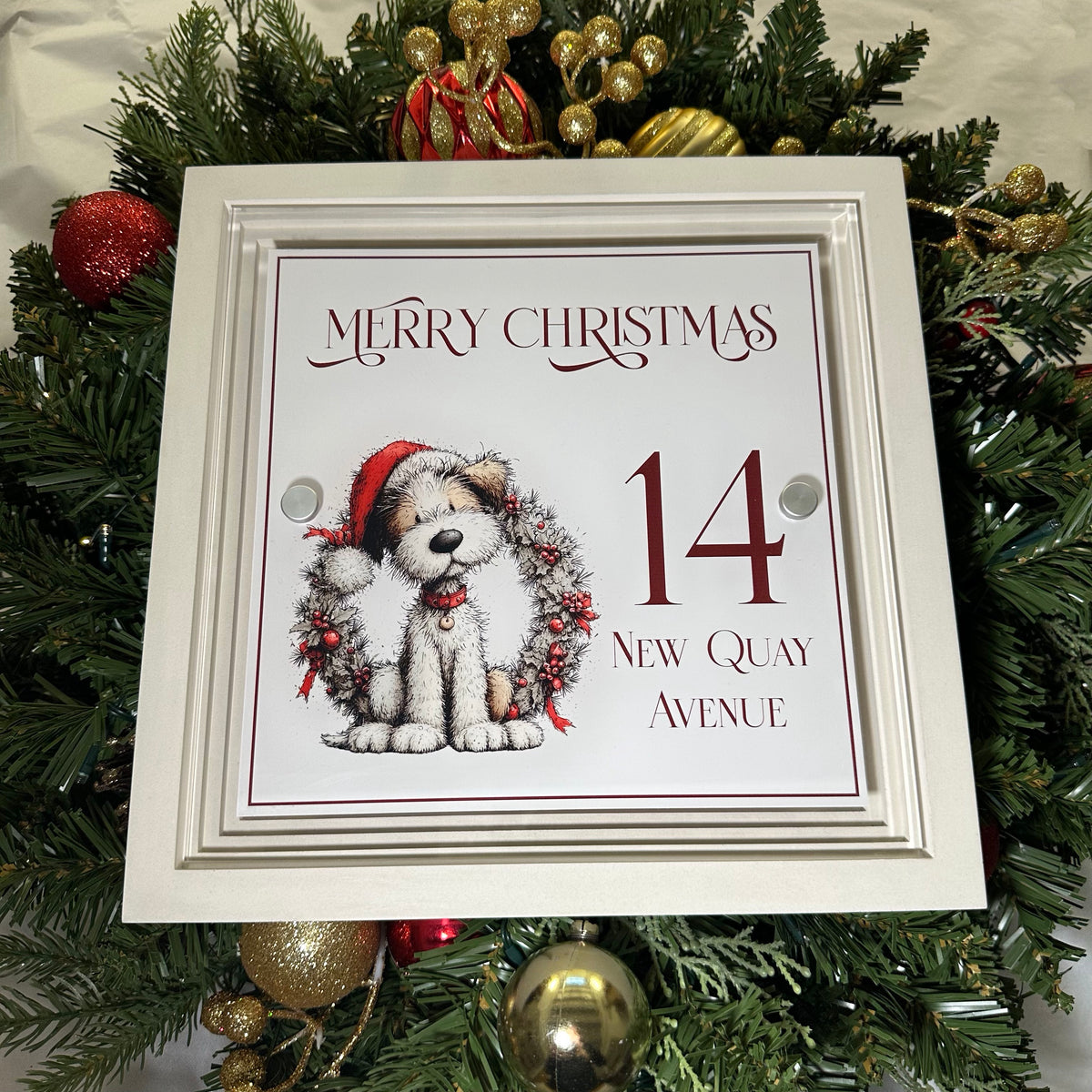Decorative Personalised Christmas Front Panel – Signature Sign
