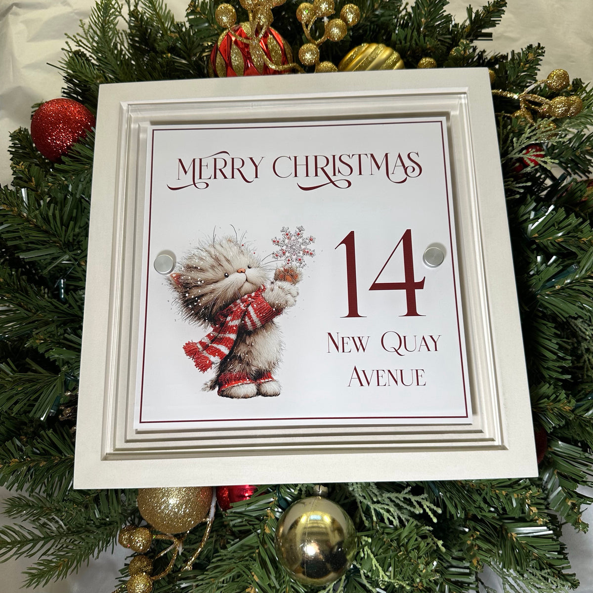 Decorative Personalised Christmas Front Panel – Signature Sign