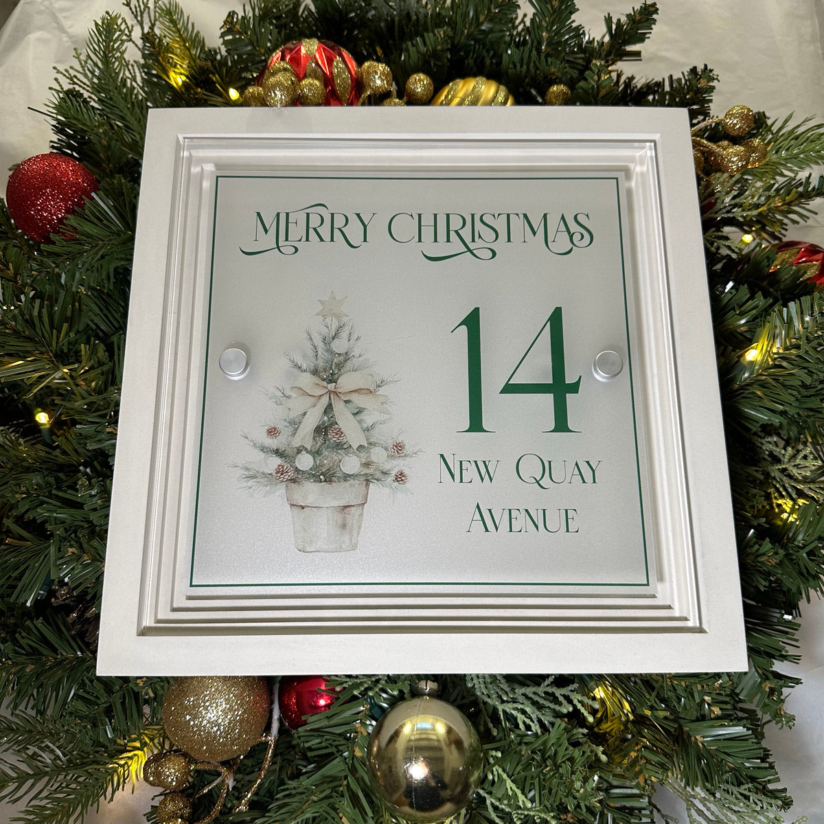 Decorative Personalised Christmas Front Panel – Signature Sign