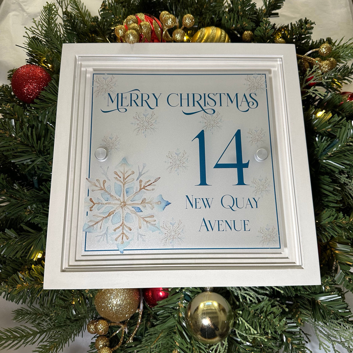 Decorative Personalised Christmas Front Panel – Signature Sign