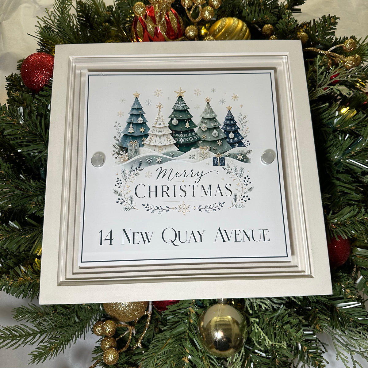 Decorative Personalised Christmas Front Panel – Signature Sign