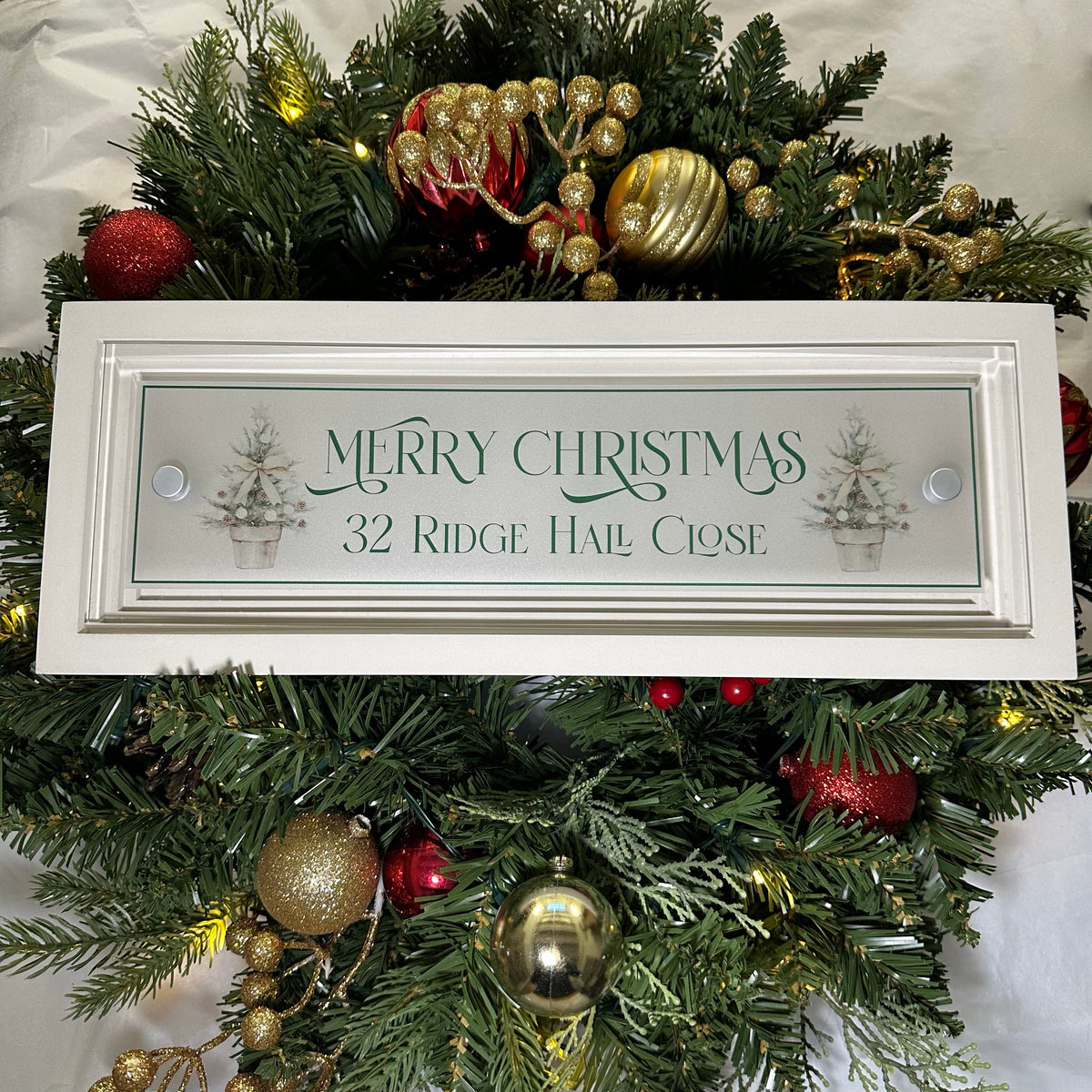 Decorative Personalised Christmas Front Panel – Signature Sign