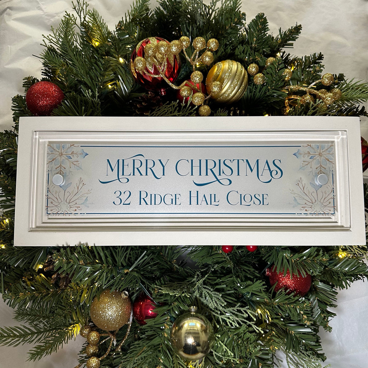 Decorative Personalised Christmas Front Panel – Signature Sign