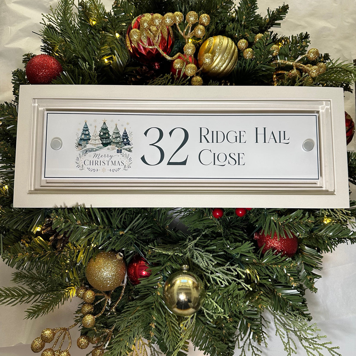 Decorative Personalised Christmas Front Panel – Signature Sign