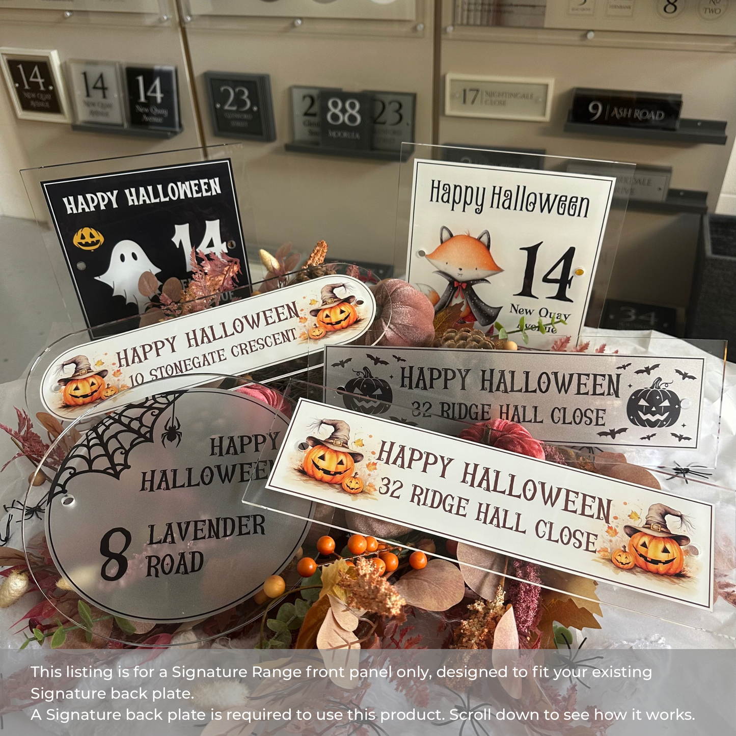 Decorative Personalised Halloween Front Panel – Signature Sign